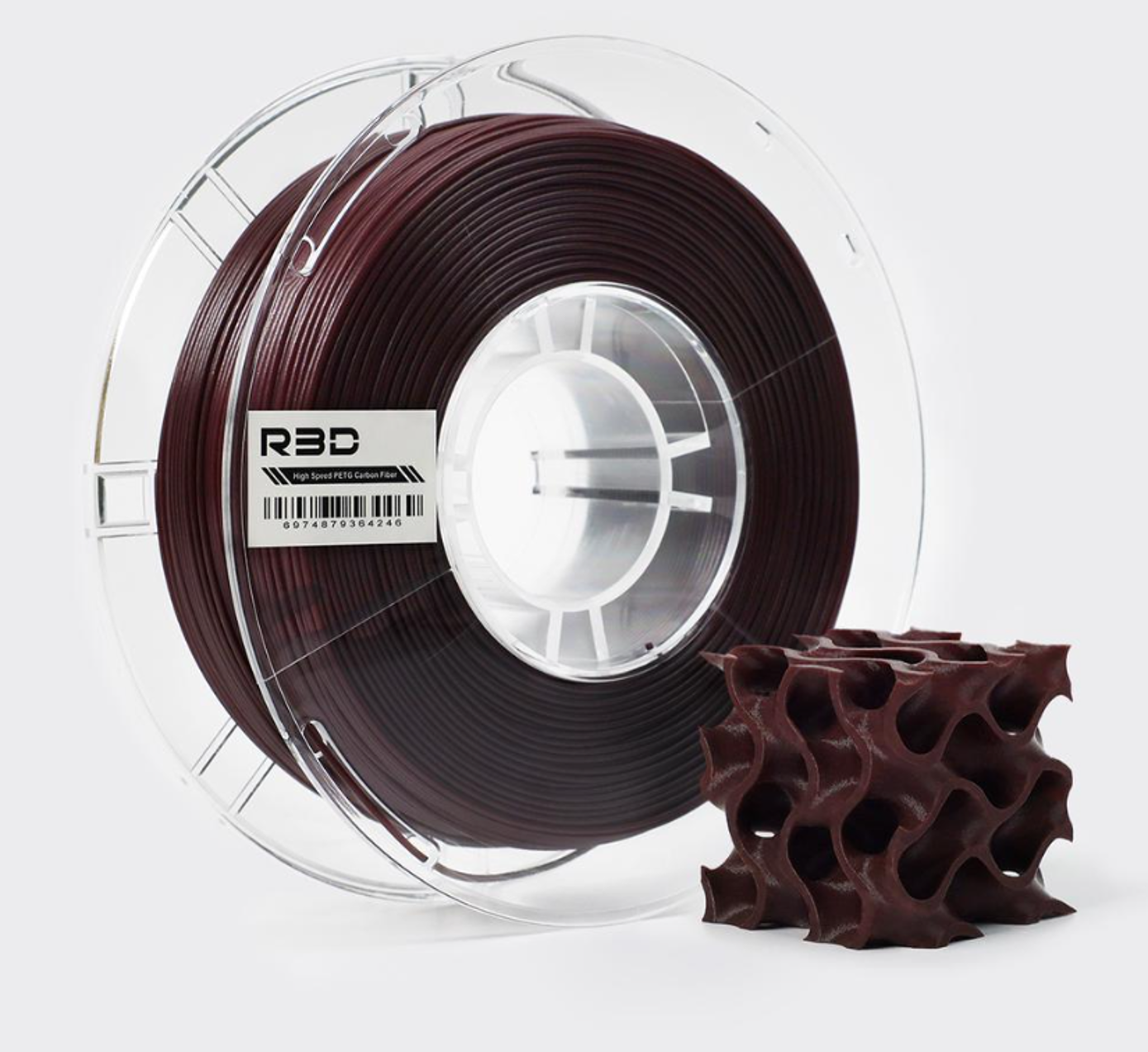 PETG Carbon CF15 пластик R3D Терракотовый Terracotta High-Speed 1.75 мм 1 кг