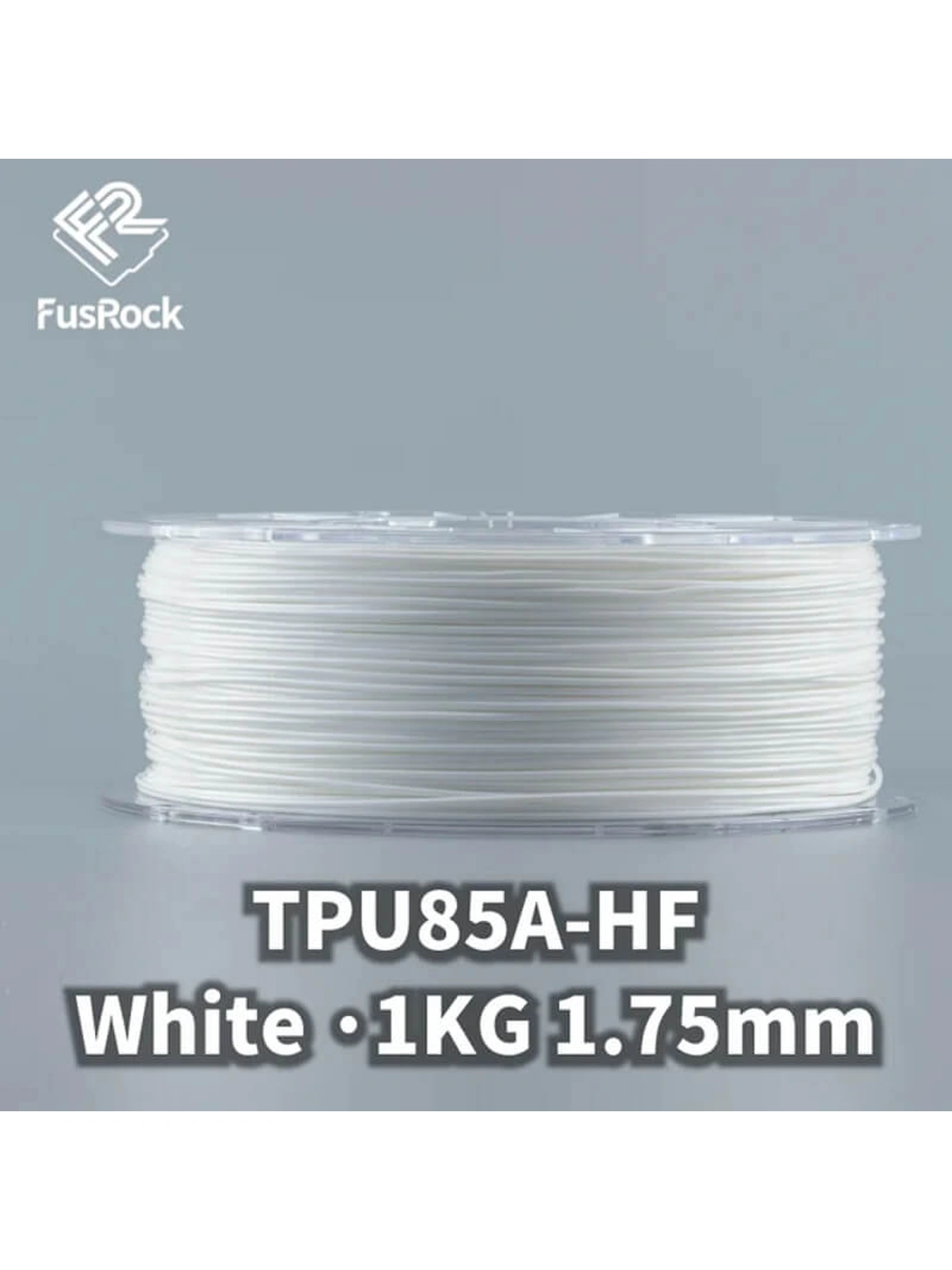 TPU 85a-HF пластик FusRock белый 1.75 мм 1 кг