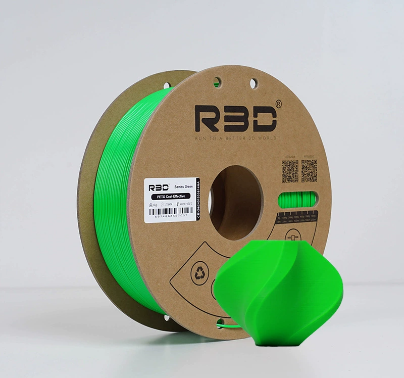 PETG пластик R3D Полупрозрачный зеленый Transparent Green High-Speed 1.75 мм 1 кг