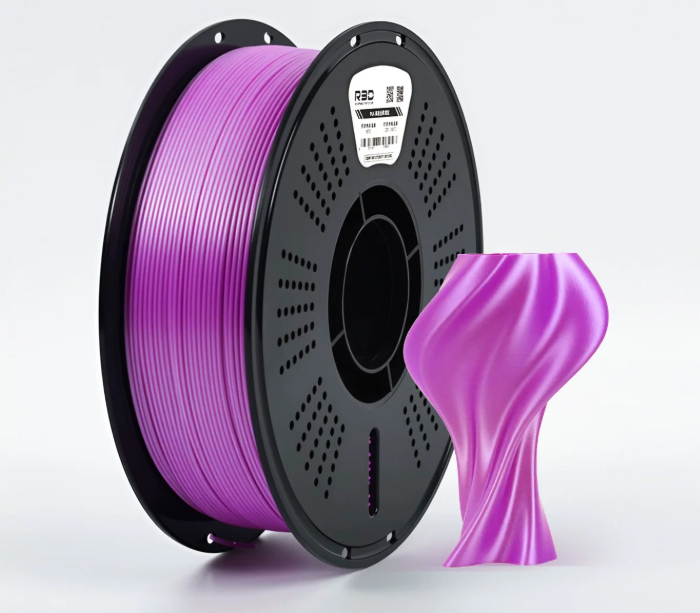 PLA Purple Red пластик Пурпурно-красный Silk Plus (шелковый) R3D 1.75 мм 1 кг