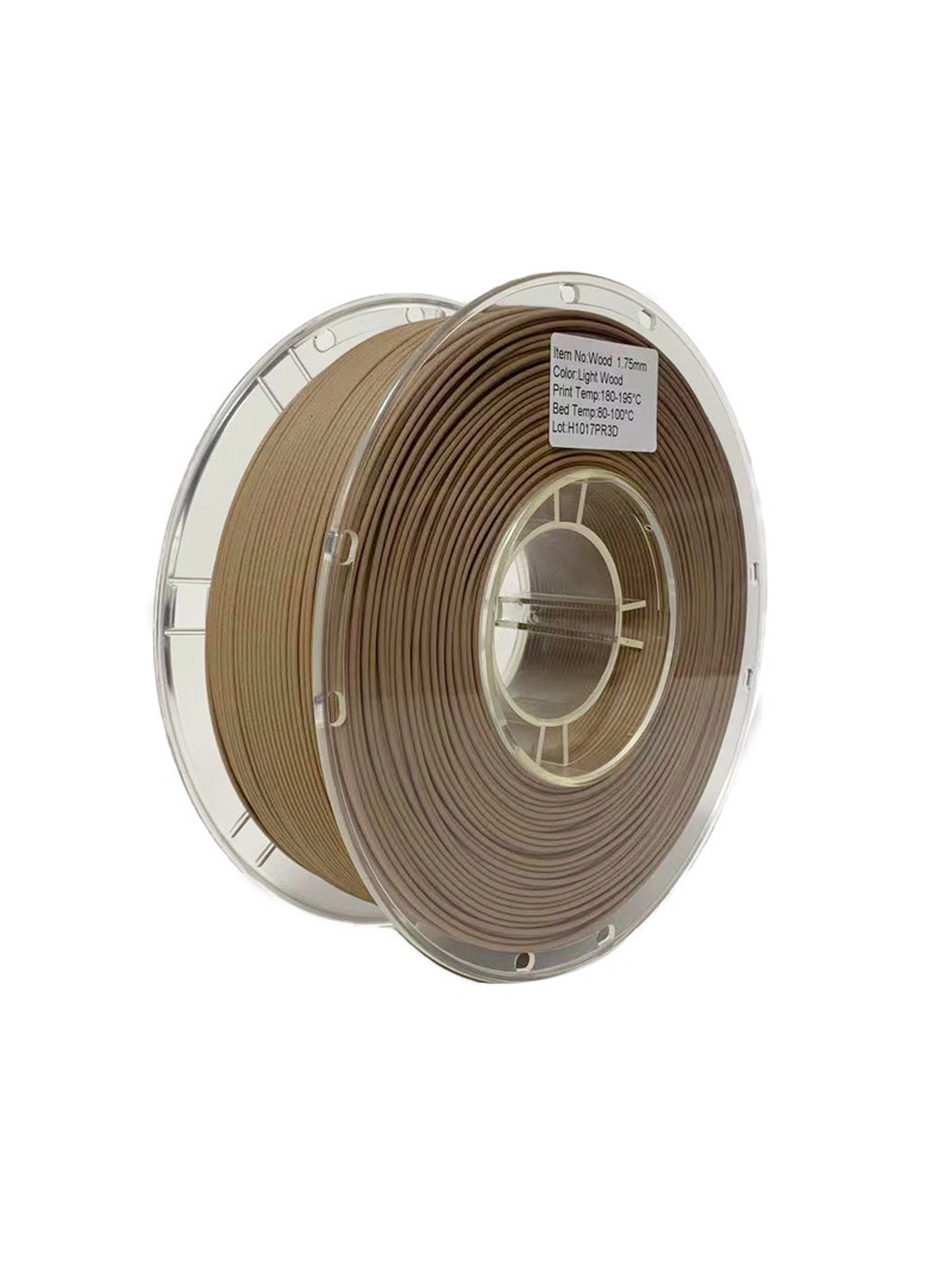 PLA Deep Wood (древесный) Wan plast пластик темное дерево 1.75 мм 1 кг