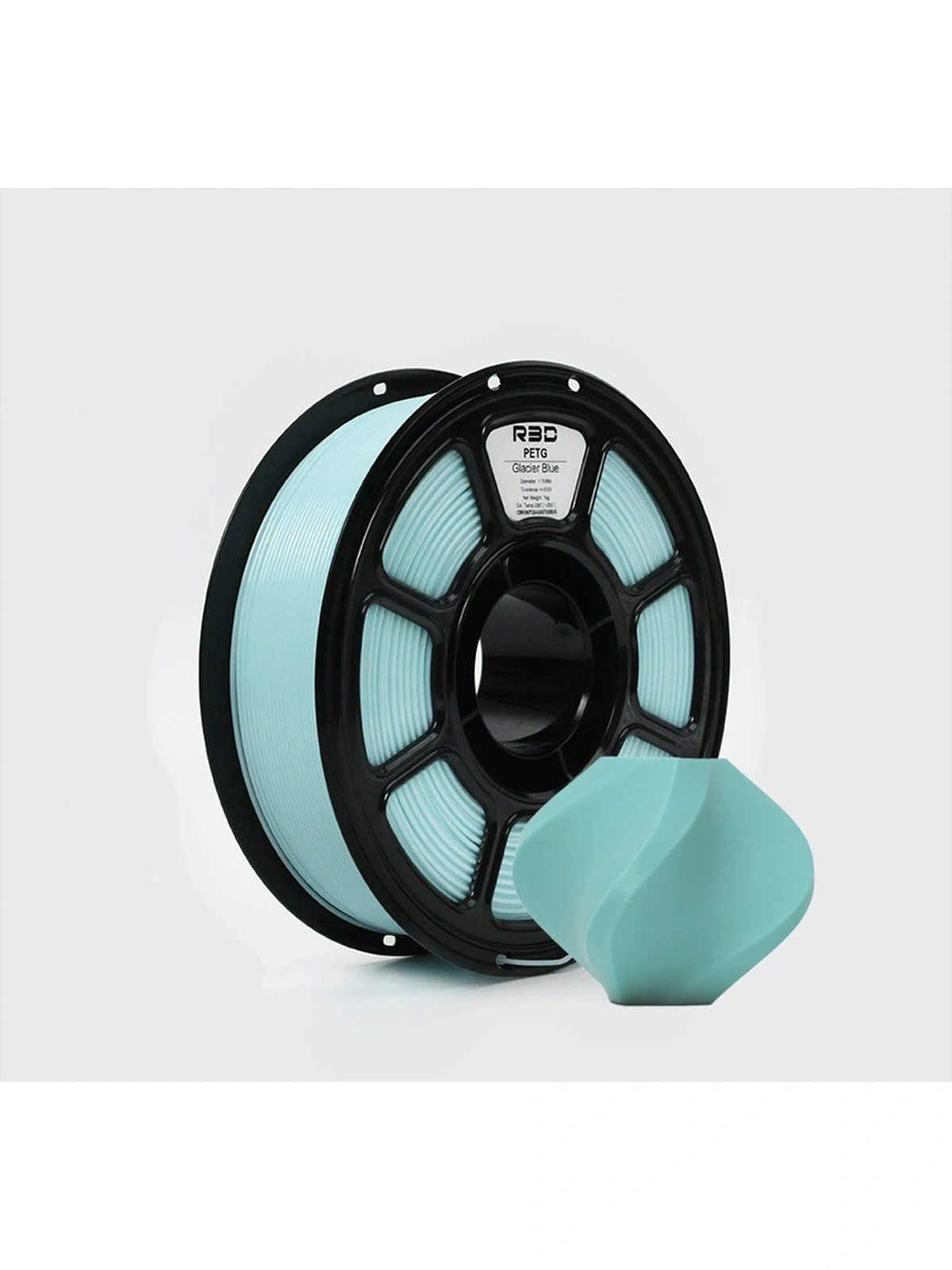 PETG пластик R3D Ледниковый голубой Glacier Blue High-Speed 1.75 мм 1 кг