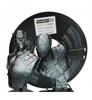 PLA Multicolor Silver Forge Black Stronghero3D пластик многоцветный Черно-серебристый градиент 1.75 мм 1 кг