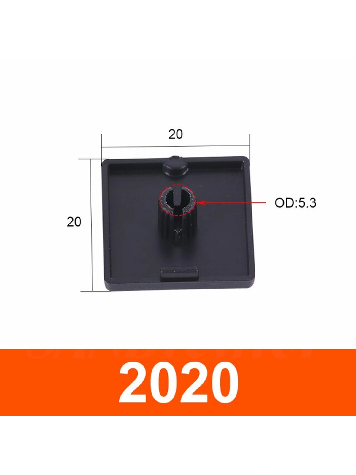 Заглушка торцевая 20x20 для профиля 2020