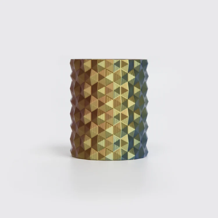 PLA Silk Tri Color пластик Gold Copper Blue Золотой медный синий R3D 1.75 мм 1 кг