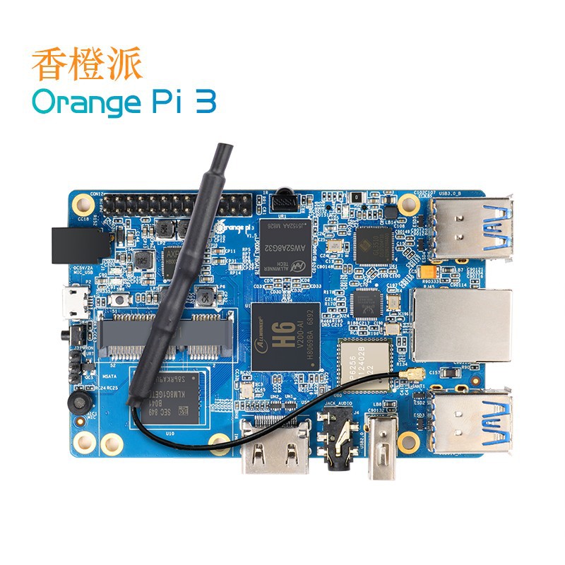 Микрокомпьютер Orange Pi 3 H6 (2GB+8GB eMMC)