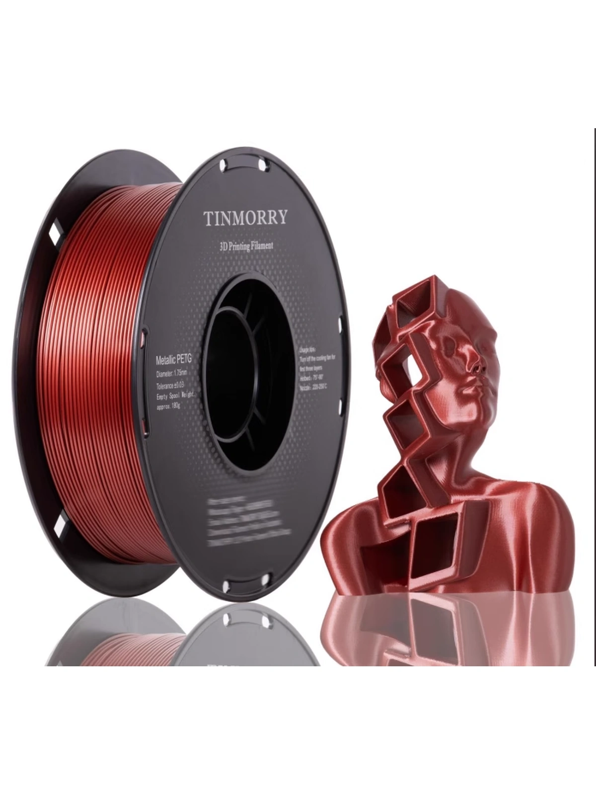 PETG Galaxy пластик Tinmorry красный 1.75 мм 1 кг