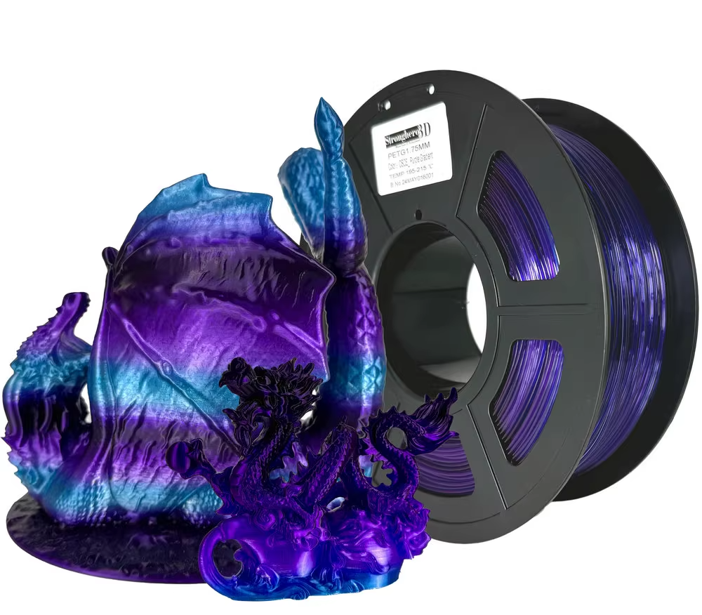 PETG Multicolor Purple Gradient Stronghero3D пластик многоцветный Фиолетовый градиент 1.75 мм 1 кг
