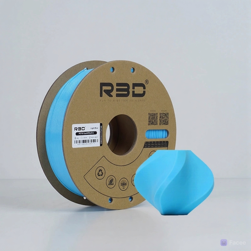 PETG пластик R3D Светло-голубой Light Blue High-Speed 1.75 мм 1 кг