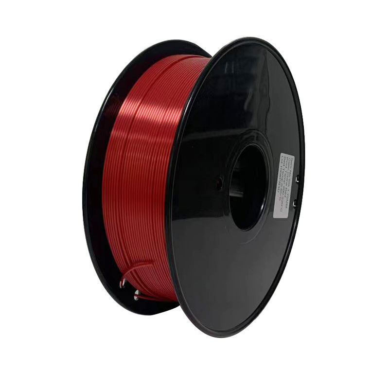 PLA Like silk (шелковый) пластик Wan plast Китайский красный (China Red) 1.75 мм 1 кг