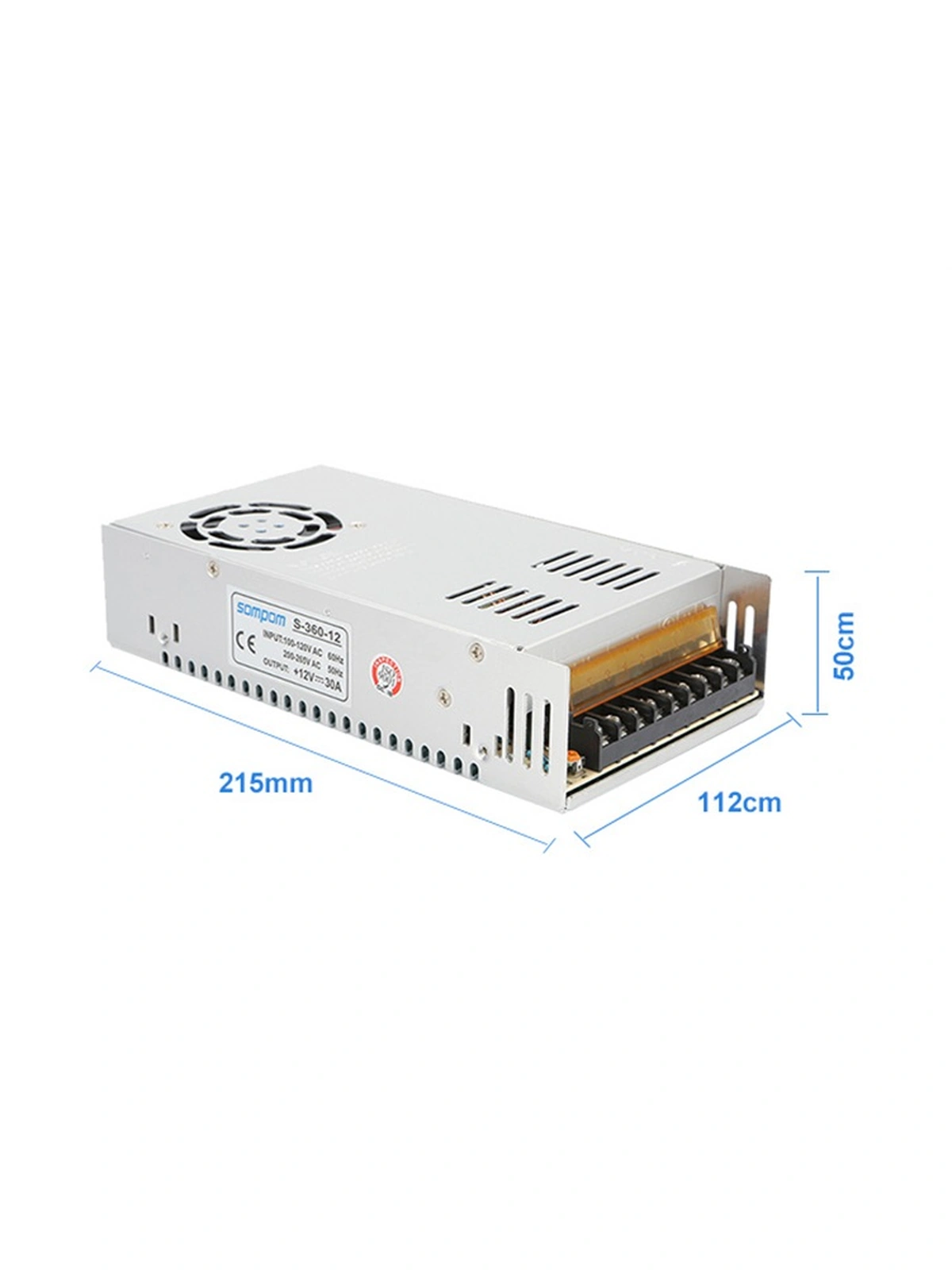 Блок питания 12V 40A 480W, источник питания S-480-12