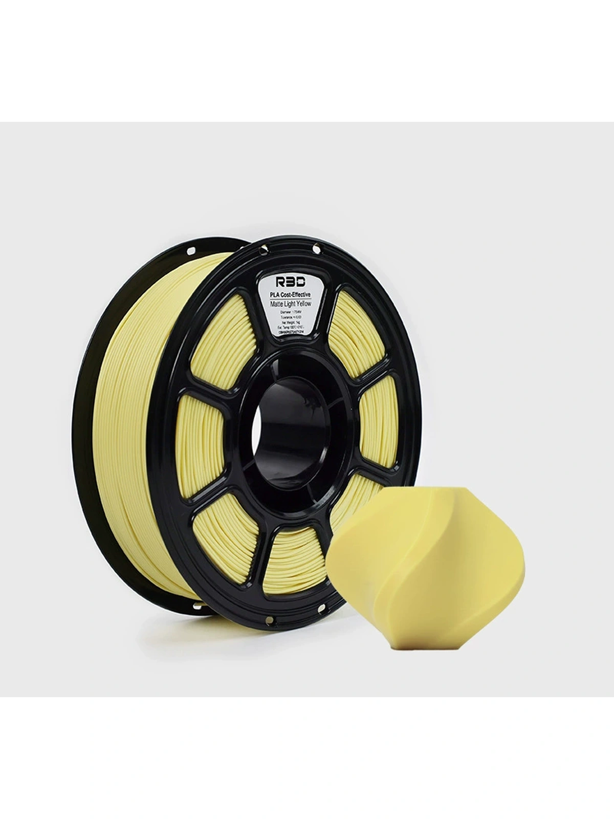 PLA пластик R3D Светло-желтый Light Yellow High-Speed 1.75 мм 1 кг