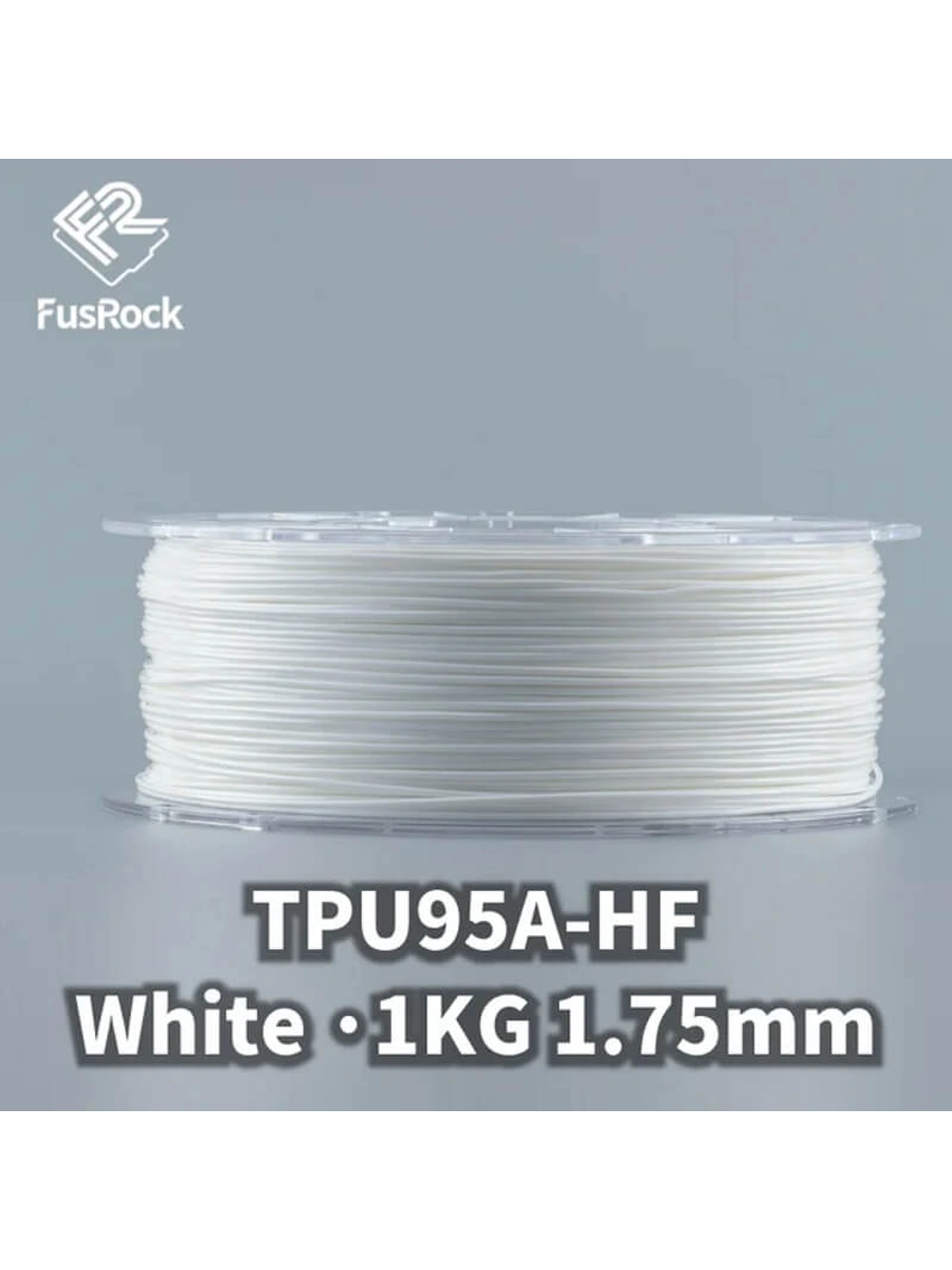 TPU 95a-HF пластик FusRock белый 1.75 мм 1 кг