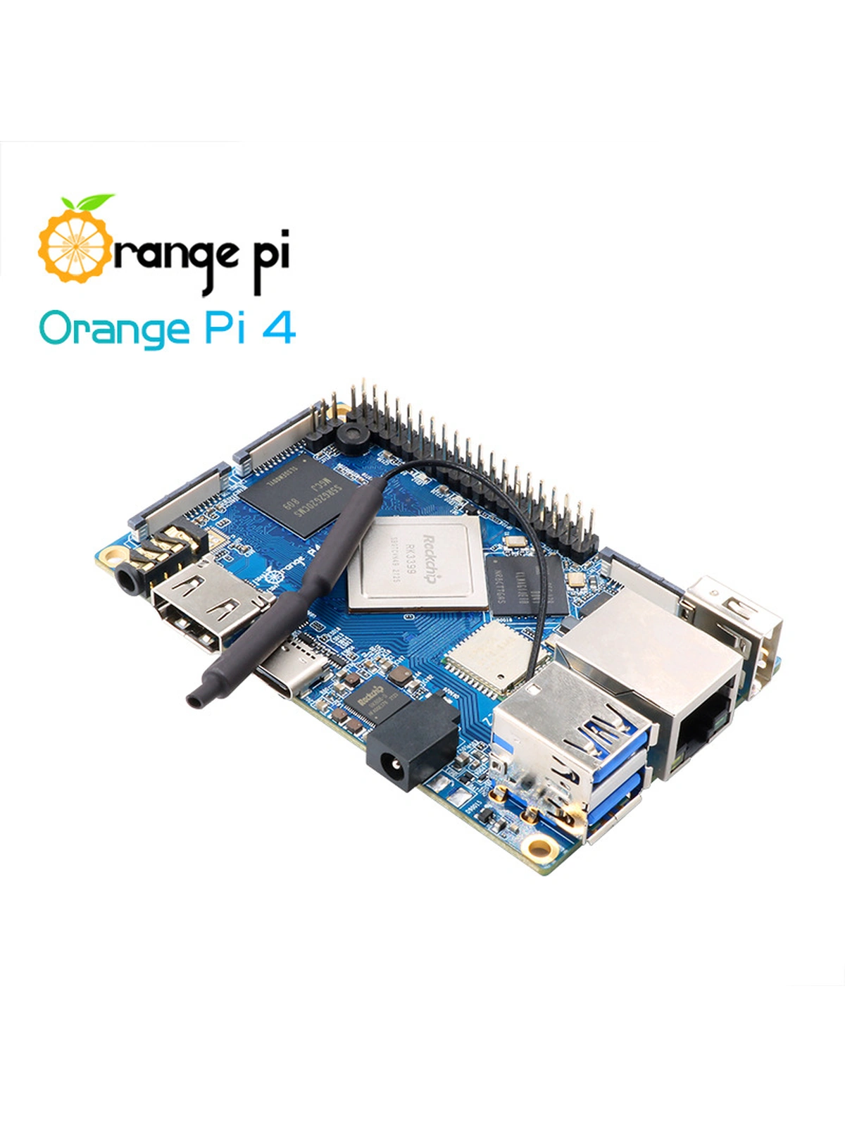 Orange Pi 4B 4 Гб LPDDR4 + 16 Гб EMMC Rockchip RK3399