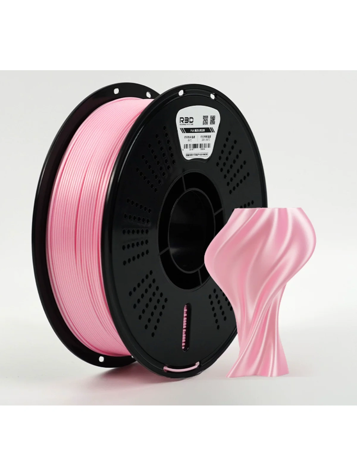 PLA Light Pink пластик Светло-розовый Silk Plus (шелковый) R3D 1.75 мм 1 кг