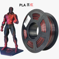 PLA Multicolor Stronghero3D пластик многоцветный Черно-красный градиент 1.75 мм 1 кг