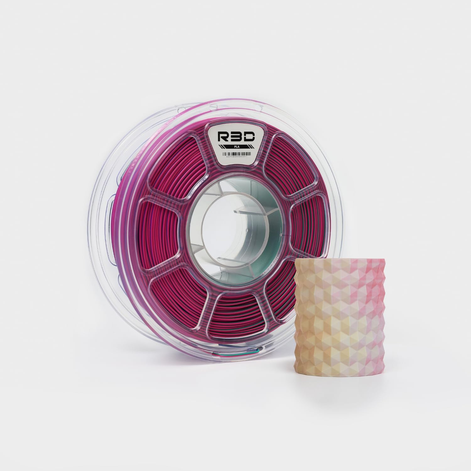 PLA Matte Tri-Color Синий-Зеленый-Красный Blue-Green-Red R3D High-Speed 1.75 мм 1 кг