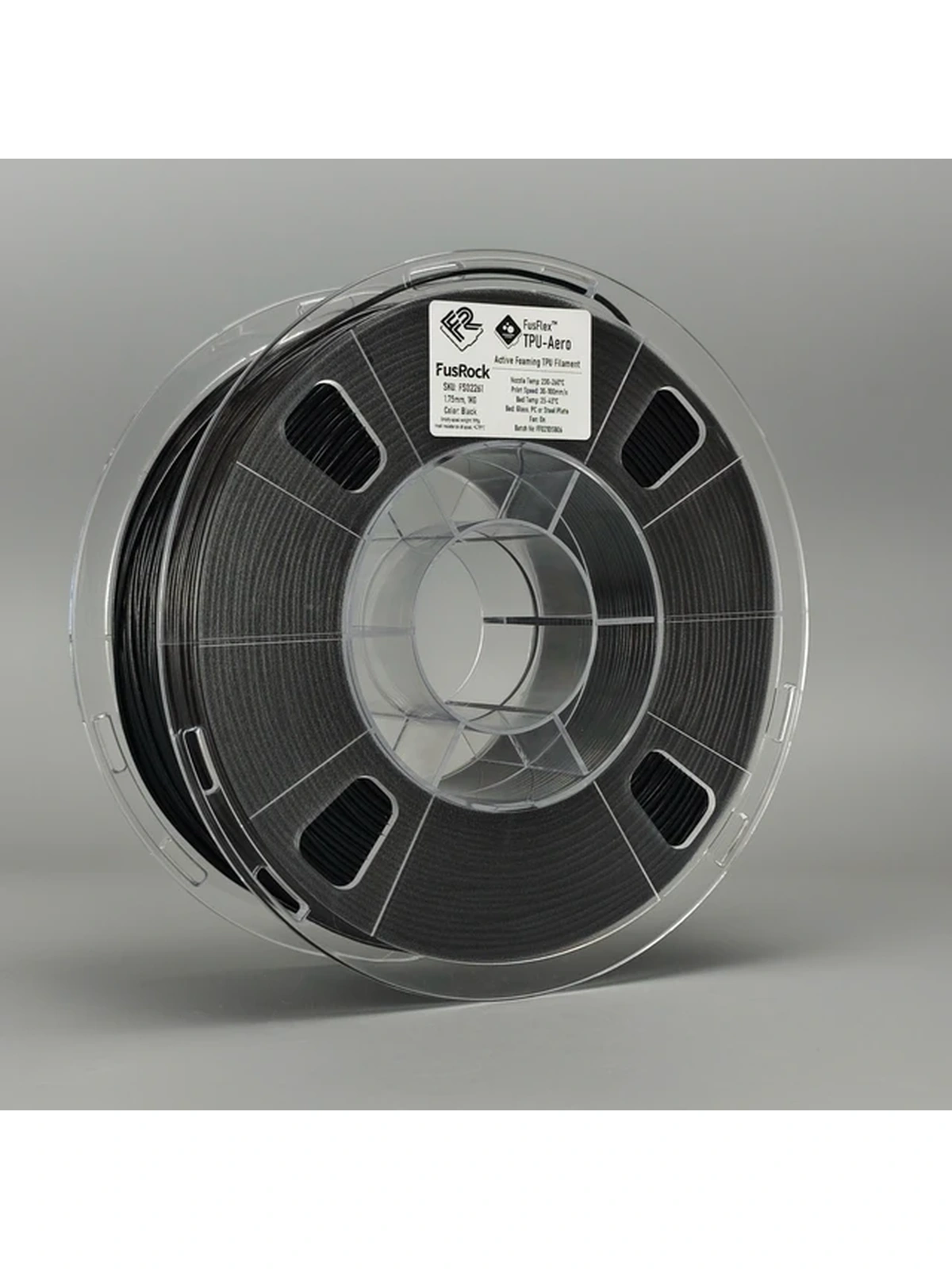 TPU-Aero пластик FusRock черный 1.75 мм 1 кг