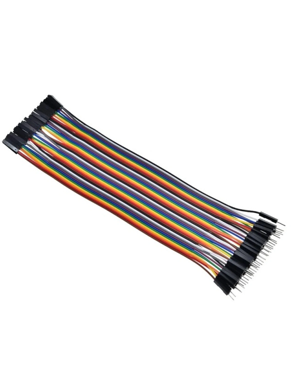 Провода 2.54 Arduino M-F (папа-мама) 40 штук, размер 30 см