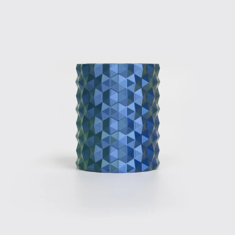 PLA Silk Tri Color пластик Blue Green Gold Синий зелёный золотой R3D 1.75 мм 1 кг