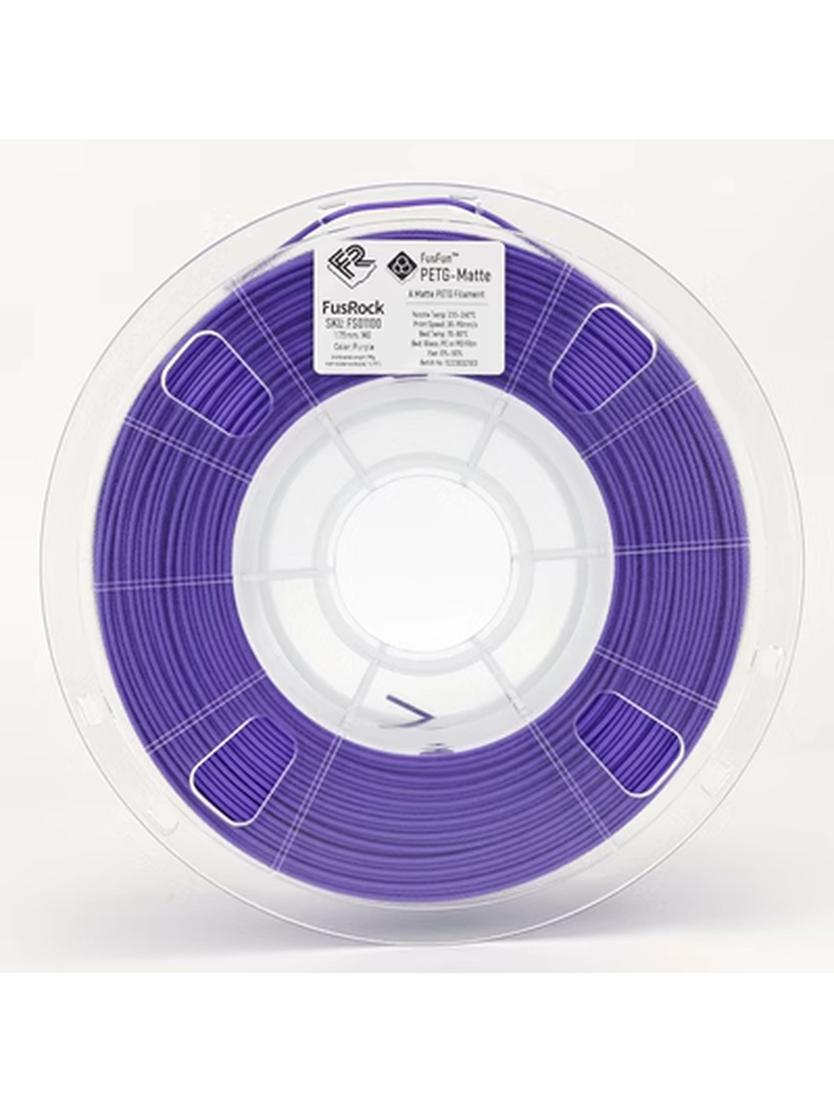 PETG-Matte GF5 пластик FusRock фиолетовый 1.75 мм 1 кг