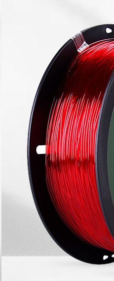 Flex (TPU 95a) пластик Wan plast полупрозрачный красный 1.75 мм 0.8 кг