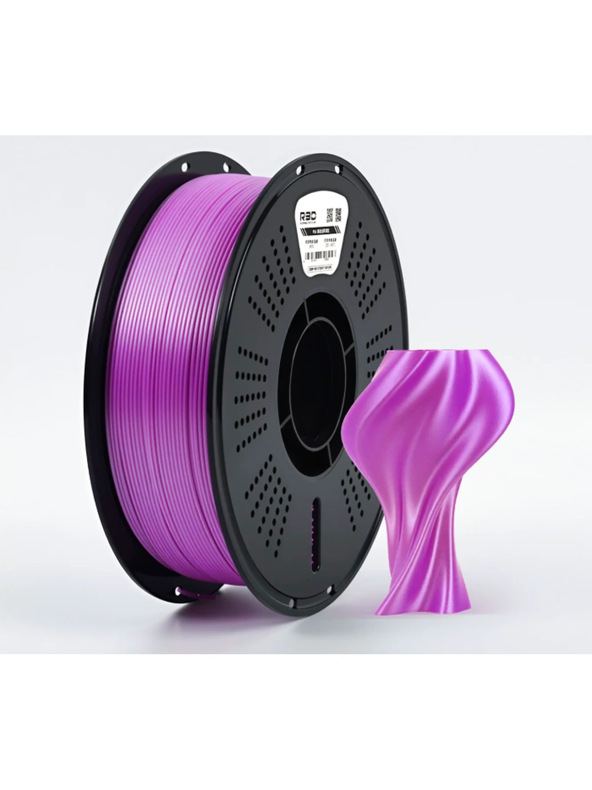 PLA Purple Red пластик Пурпурно-красный Silk Plus (шелковый) R3D 1.75 мм 1 кг
