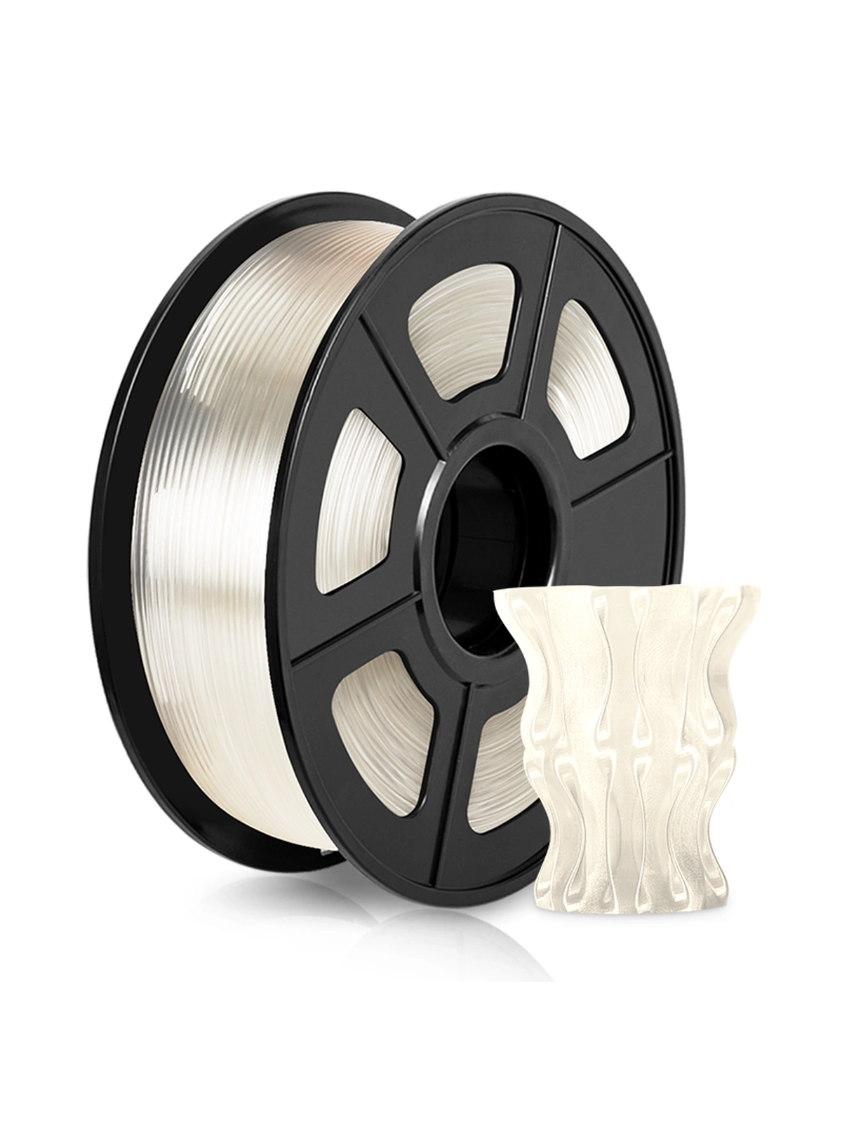 PETG 110°C (Термостойкий) пластик Wan plast прозрачный 1.75 мм 1 кг