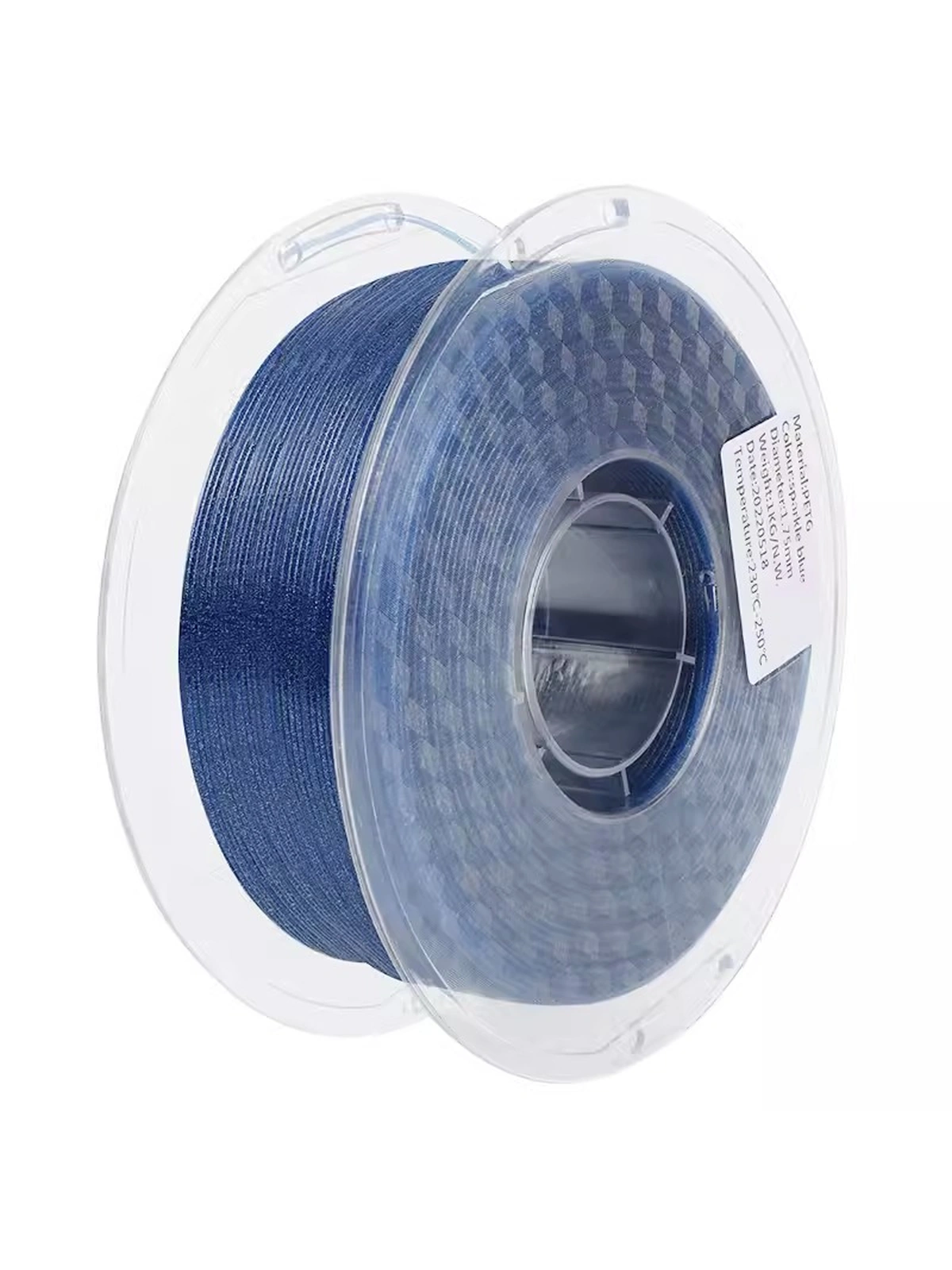 PETG Sparkle (сверкающий) пластик LanDu синий 1.75 мм 1 кг