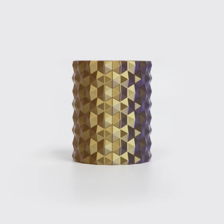 PLA Silk Tri Color пластик Gold Copper Purple Золотой медный фиолетовый R3D 1.75 мм 1 кг