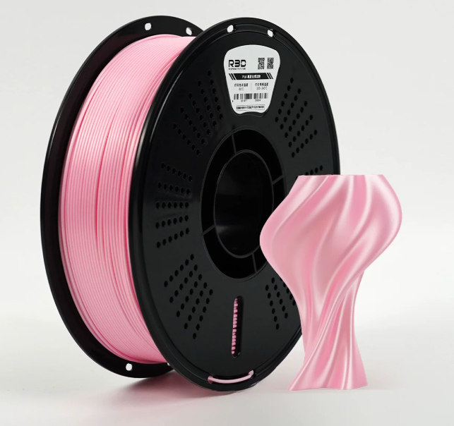 PLA Light Pink пластик Светло-розовый Silk Plus (шелковый) R3D 1.75 мм 1 кг