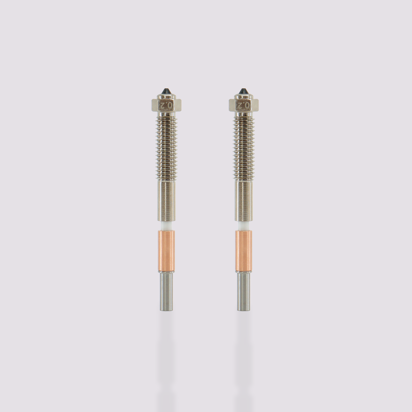 Биметаллические сопла 0.2 мм (Bimetal Nozzles 0.2 mm, 2 pcs) для 3D принтера QIDI Max4