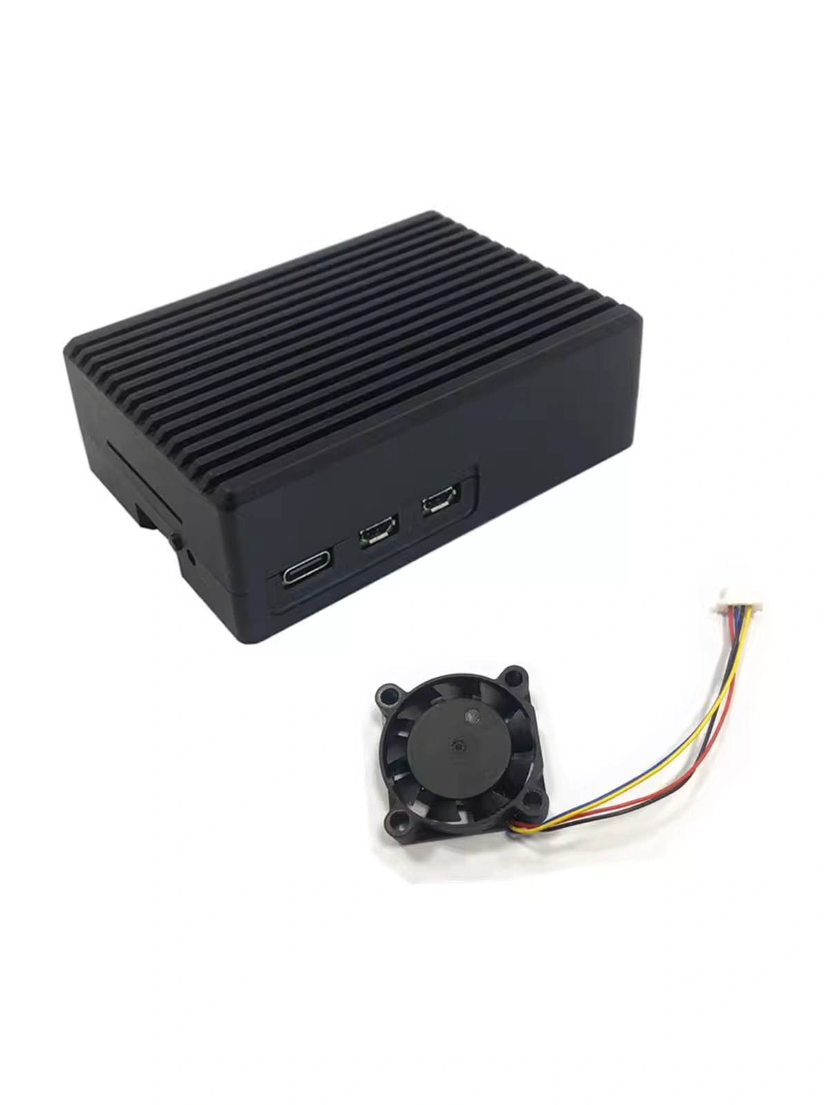 Металлический корпус Raspberry Pi 5 с вентилятором