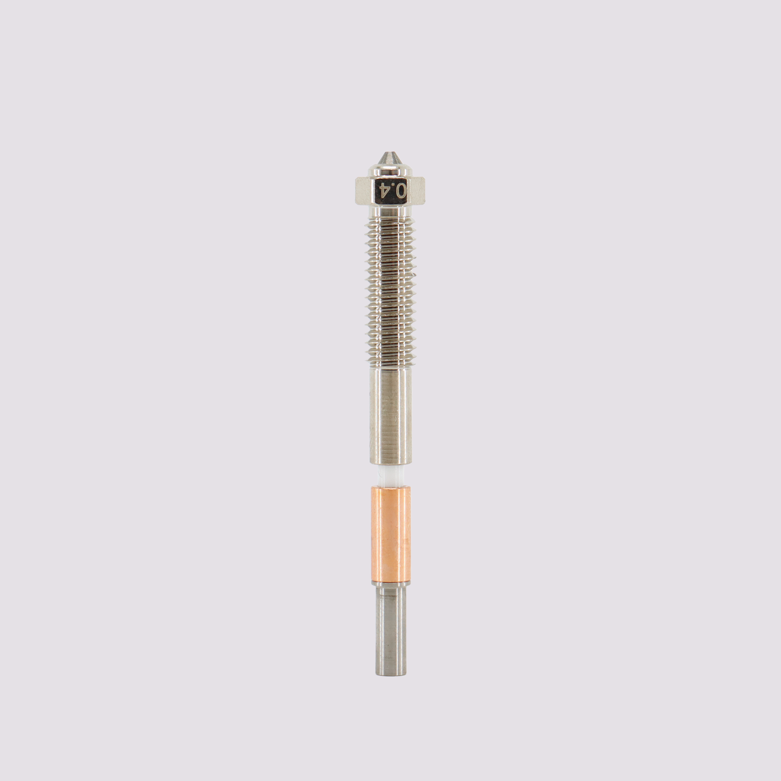 Биметаллическое сопло с карбидом вольфрама 0.4 мм (Tungsten Carbide Bimetal Nozzle 0.4 mm, 1 pc) для 3D принтера QIDI Max4