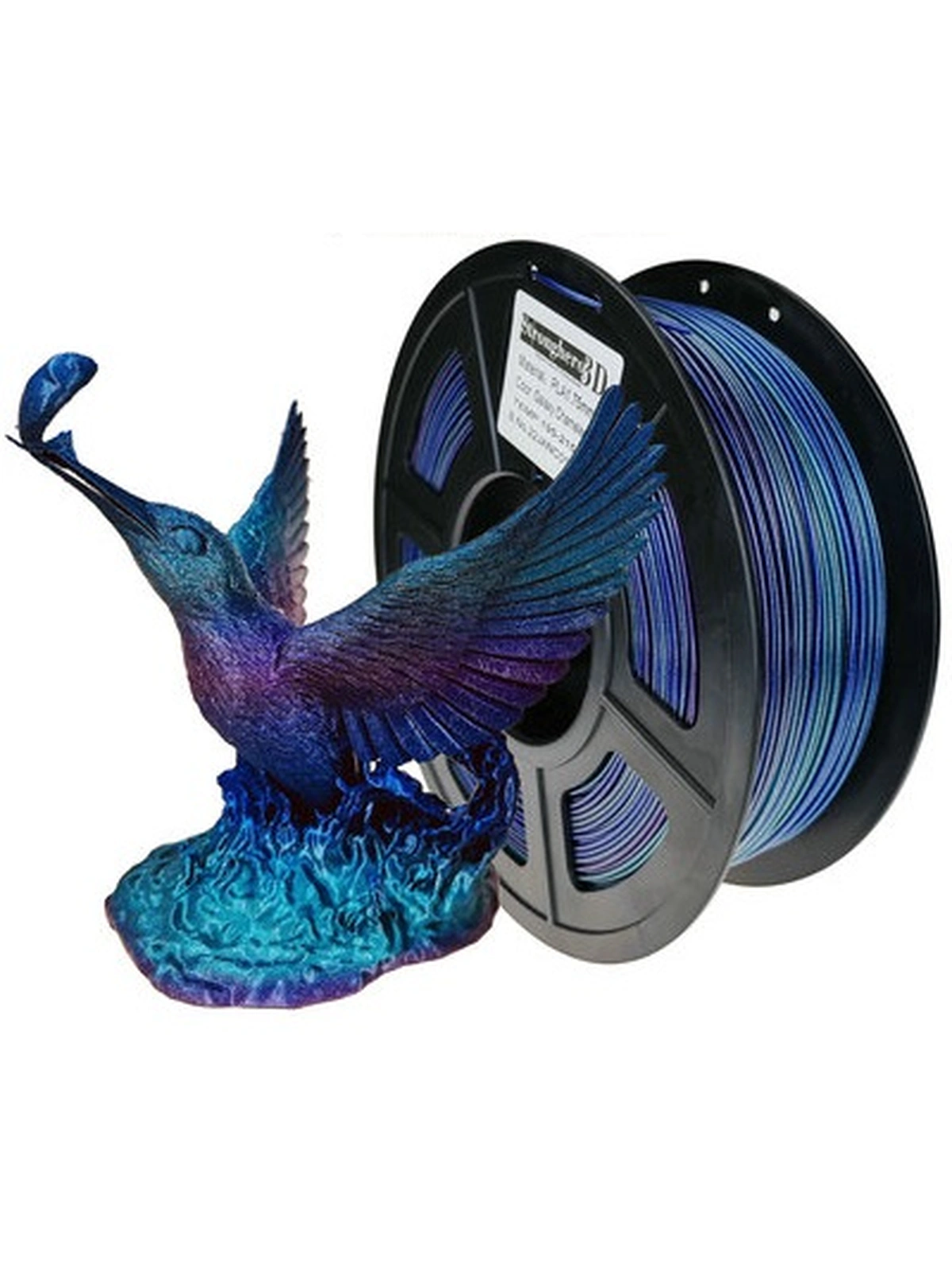 PLA Multicolor Glitter Galaxy Chameleon Stronghero3D пластик многоцветный Космический хамелеон 1.75 мм 1 кг