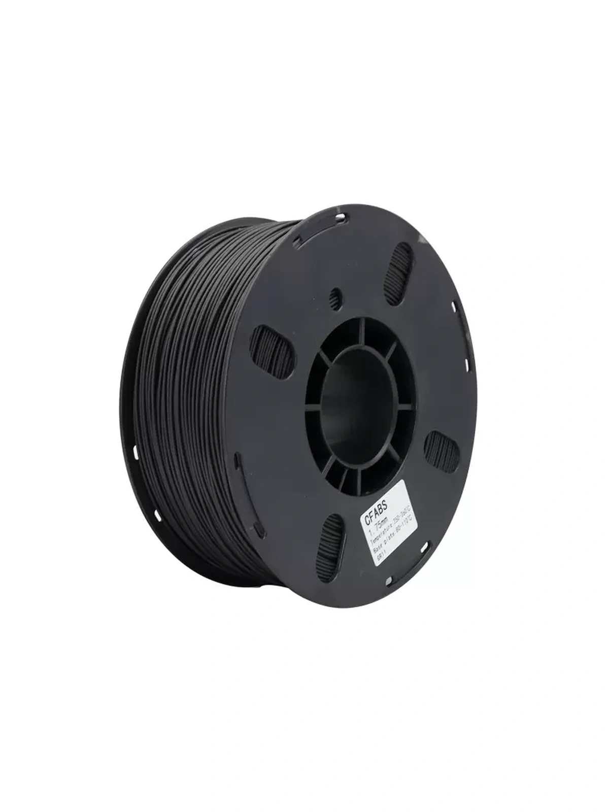 ABS-CF15 пластик Wan plast угленаполненный черный 1.75 мм 1кг