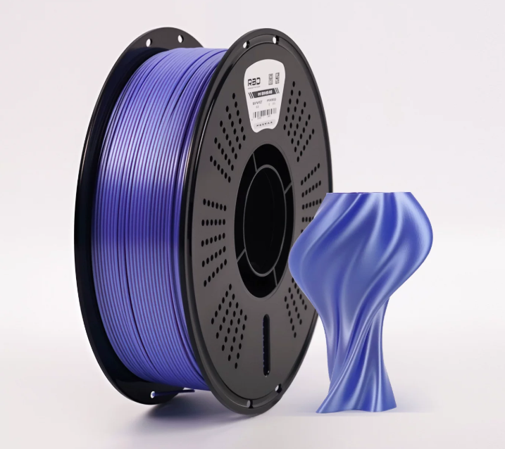 PLA Crystal Purple пластик Кристально-фиолетовый Silk Plus (шелковый) R3D 1.75 мм 1 кг
