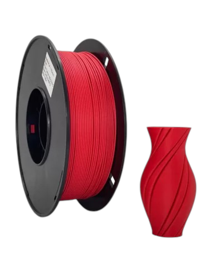 PLA Matte (матовый) пластик PinRui красный 1.75 мм 1 кг