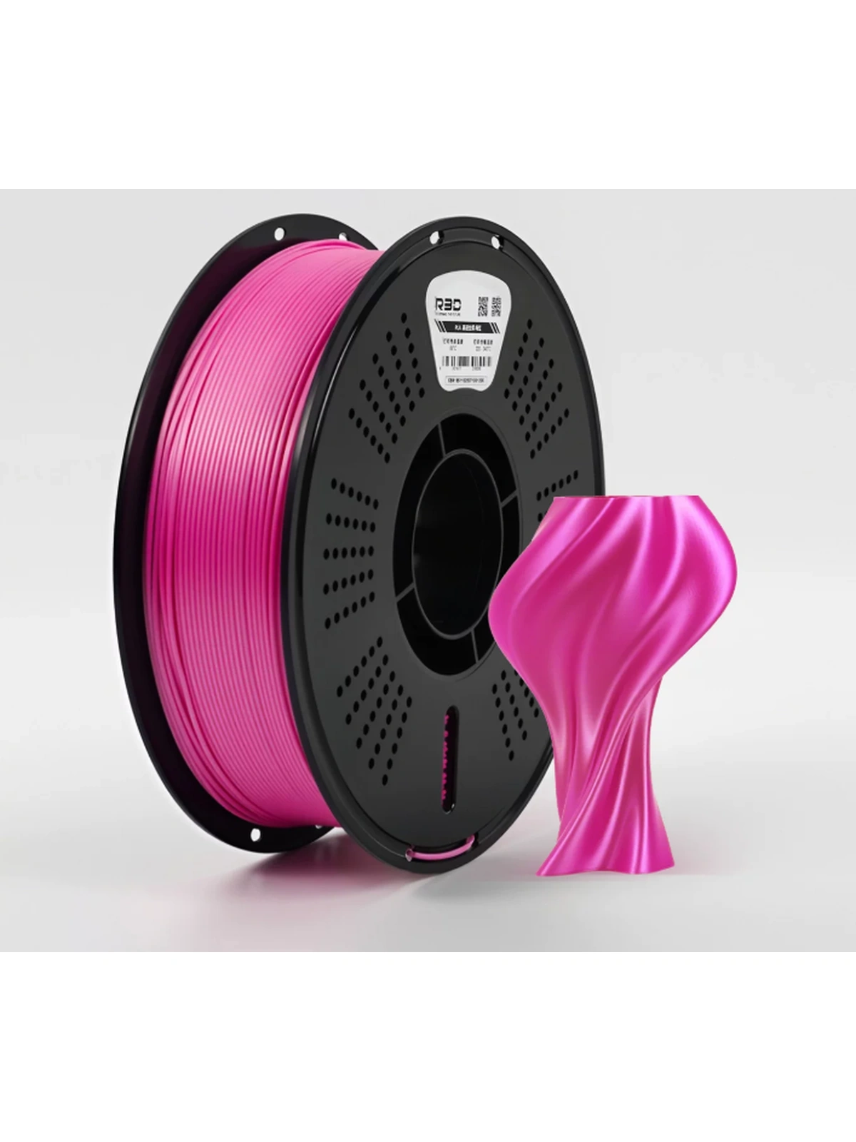 PLA Plum Red пластик Красная слива Silk Plus (шелковый) R3D 1.75 мм 1 кг