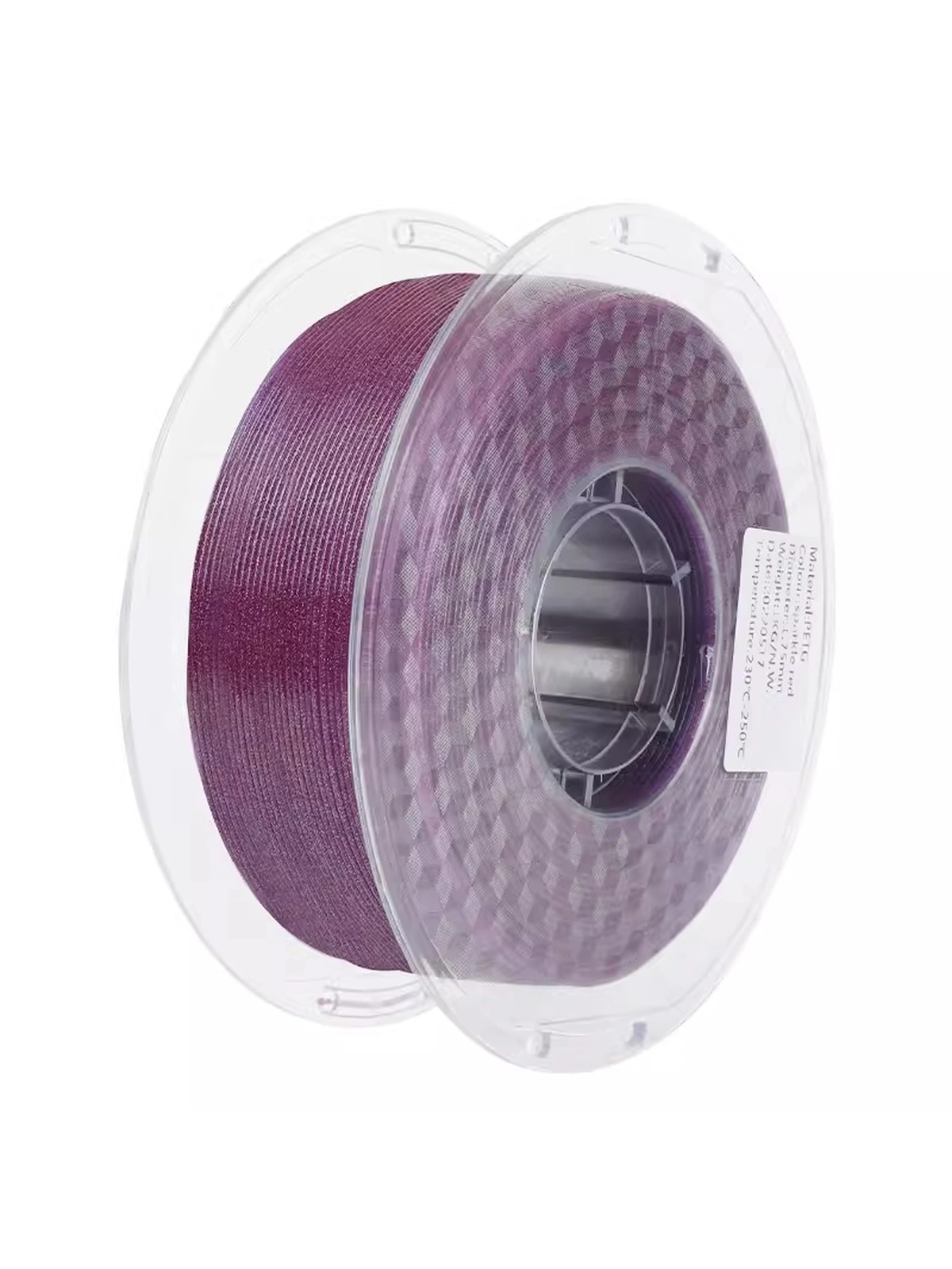 PETG Sparkle (сверкающий) пластик LanDu фиолетовый 1.75 мм 1 кг