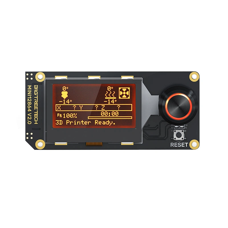 Официальное изображение BIGTREETECH Mini12864 V2.0: дисплей, энкодер и кнопка RESET