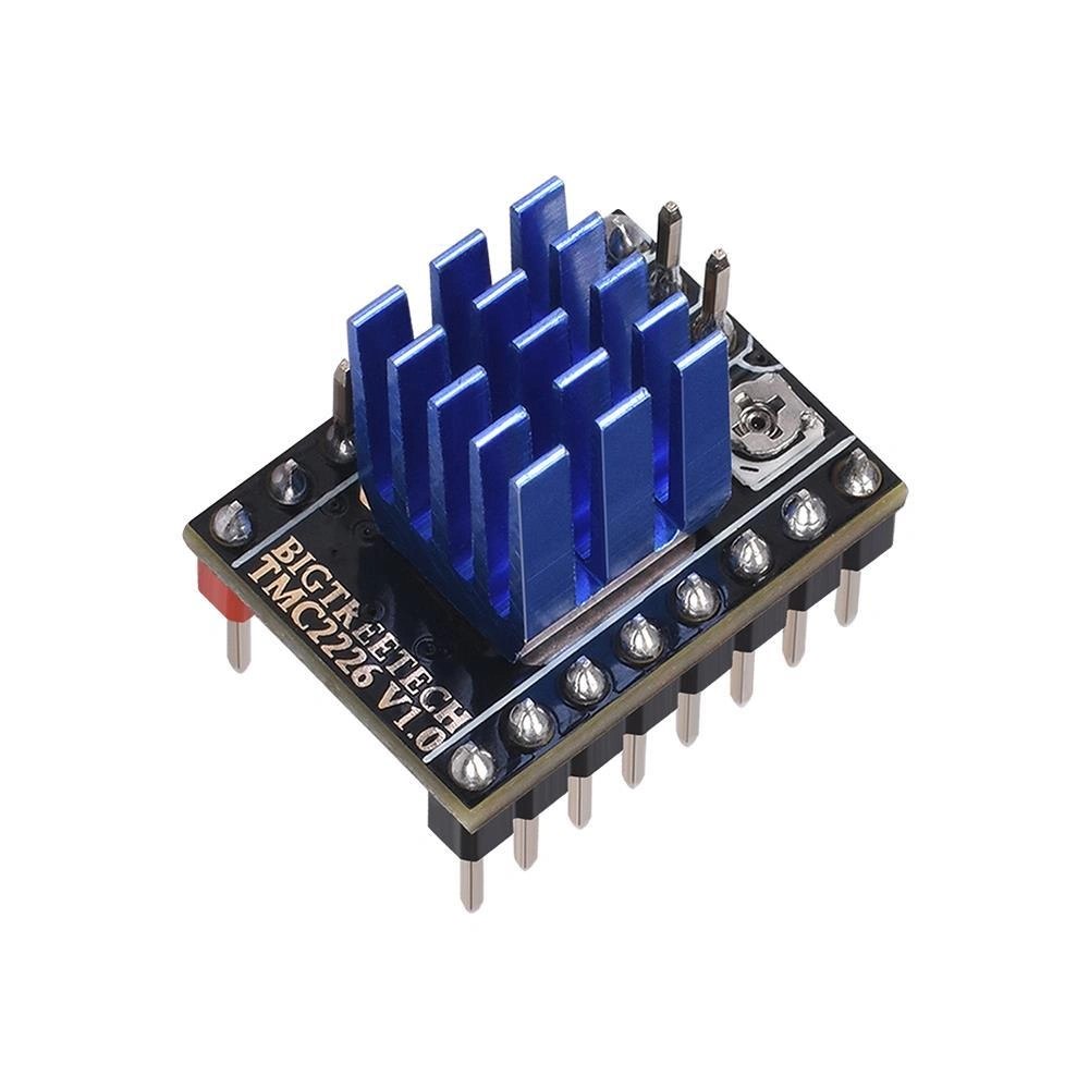 BIGTREETECH TMC2226 V1.0 с синим радиатором и видимой маркировкой